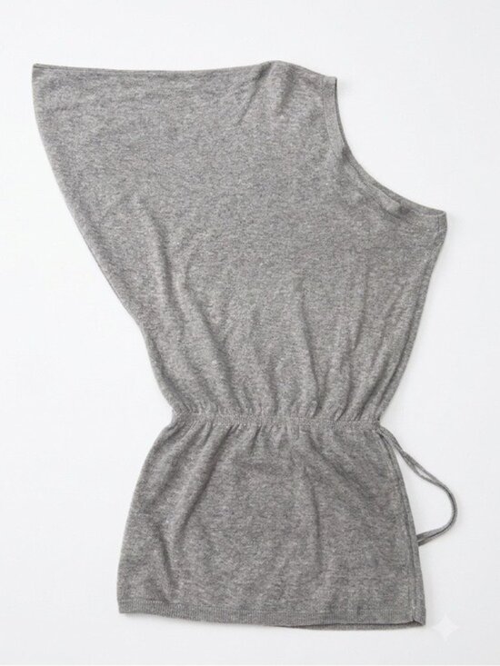 Karoo Sweaters - Karoo Mark Eisen One Shoulder Tunic Top Size 0 Cashmere Angora Lambswool Soft